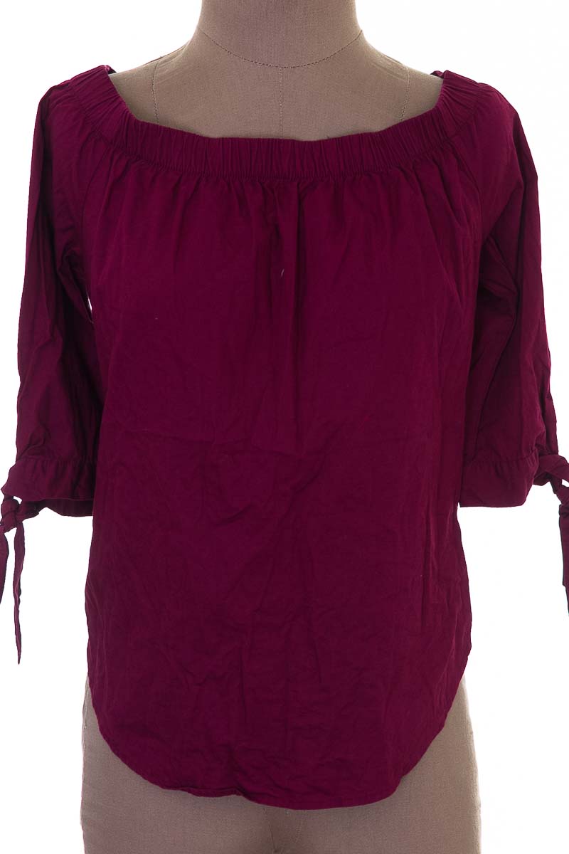 blusas color vino tinto