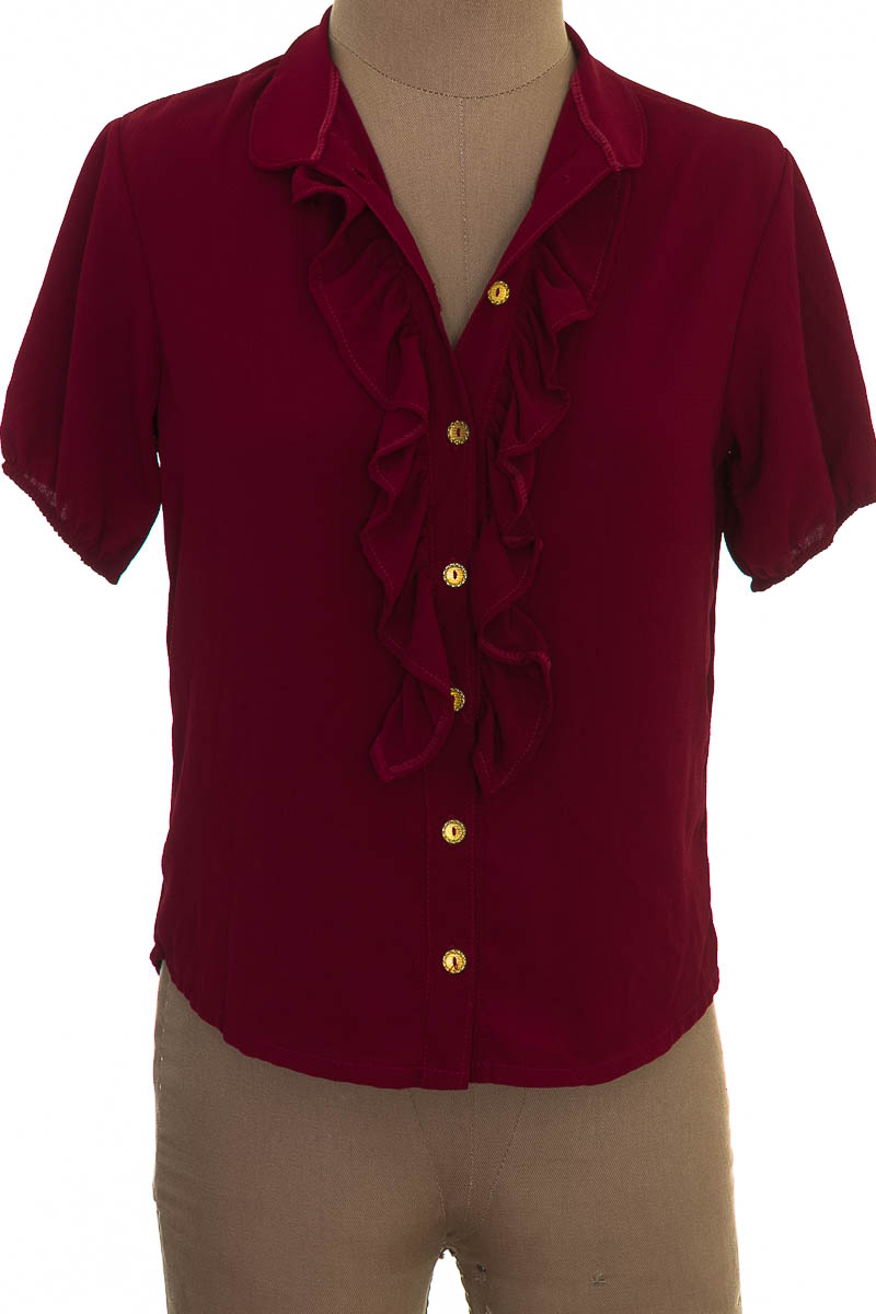 blusas color vino tinto